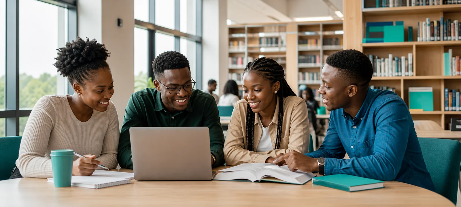 Students learning together